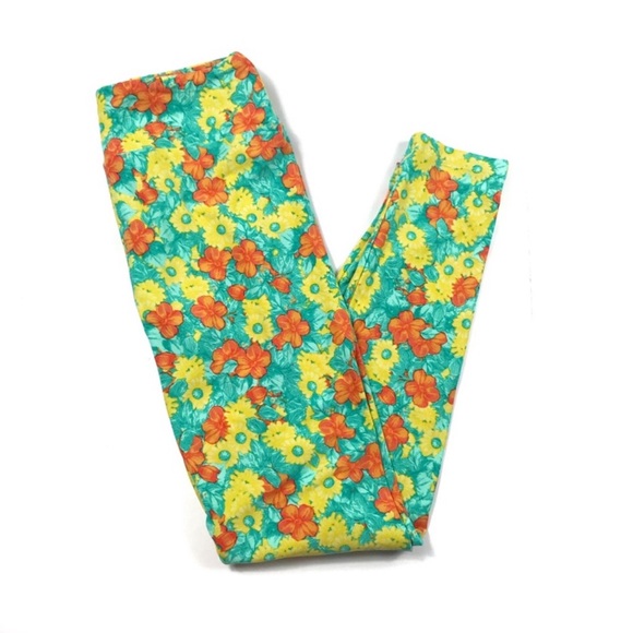 LuLaRoe Pants - 🌵 Lularoe Floral Leggings One Size